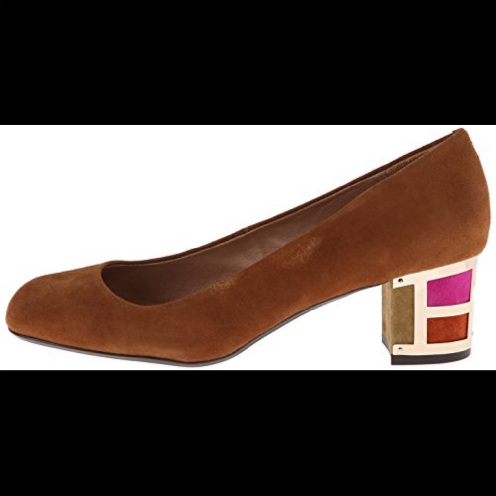 Nina Suede block heels - Picture 3 of 9